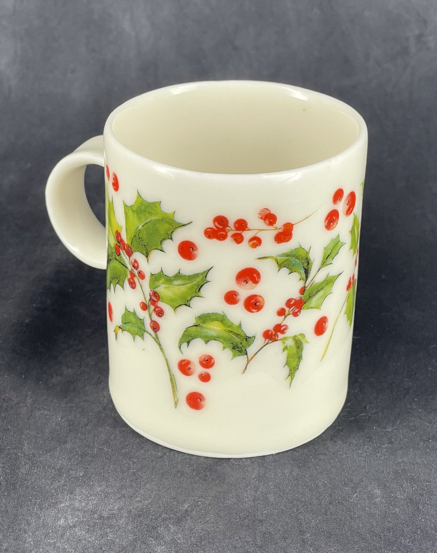 Porcelain Mistletoe Mugs