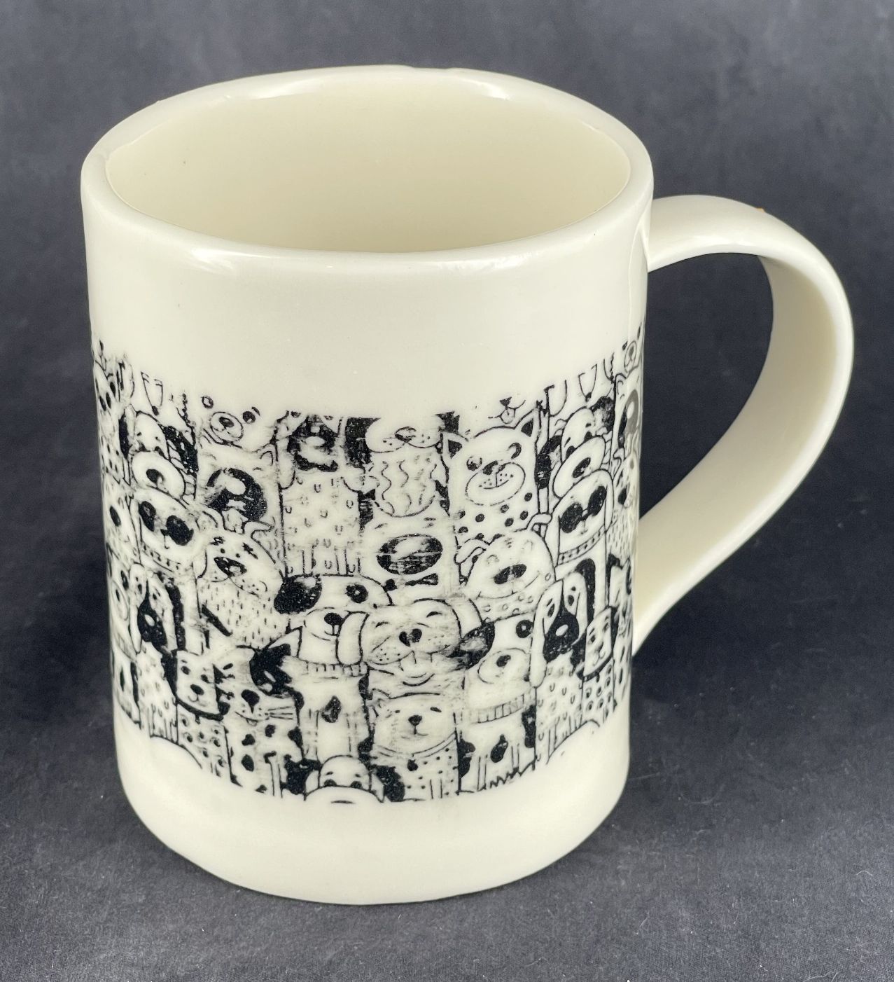 Large Porcelain Dog Lovers Mug
