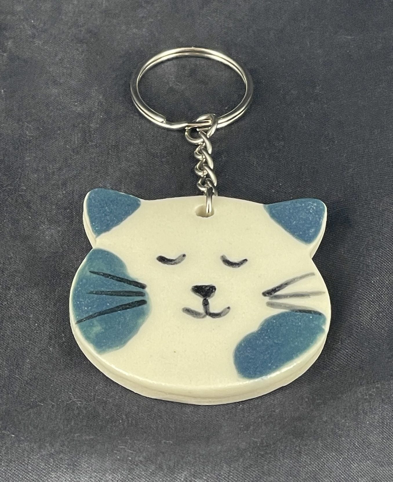 Kitty Cat Face Keychains