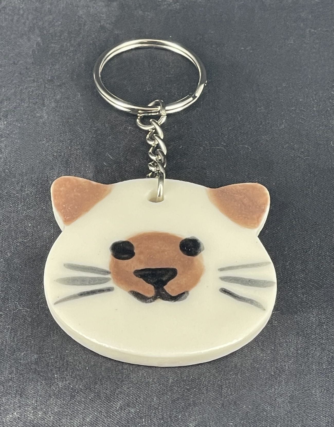 Kitty Cat Face Keychains