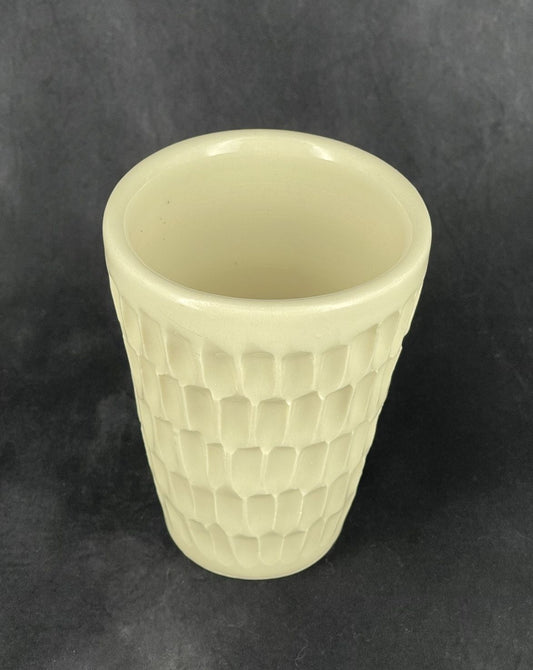 Small Gouged Porcelain Mug
