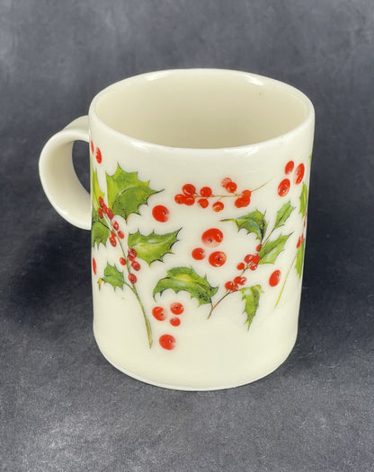 Porcelain Mistletoe Mugs