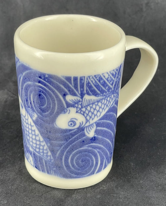 Porcelain Koi Mug