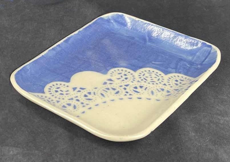 Sophisticated Lace Porcelain Snack Trays