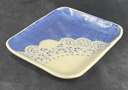 Sophisticated Lace Porcelain Snack Trays