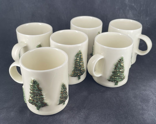 Small Porcelain Christmas Tree Mug