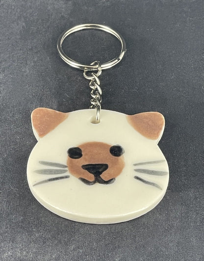 Kitty Cat Face Keychains
