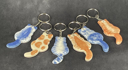 Kitty Cat Silhouette Keychains