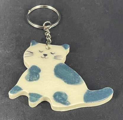 Kitty Cat Sitting Pretty Keychains