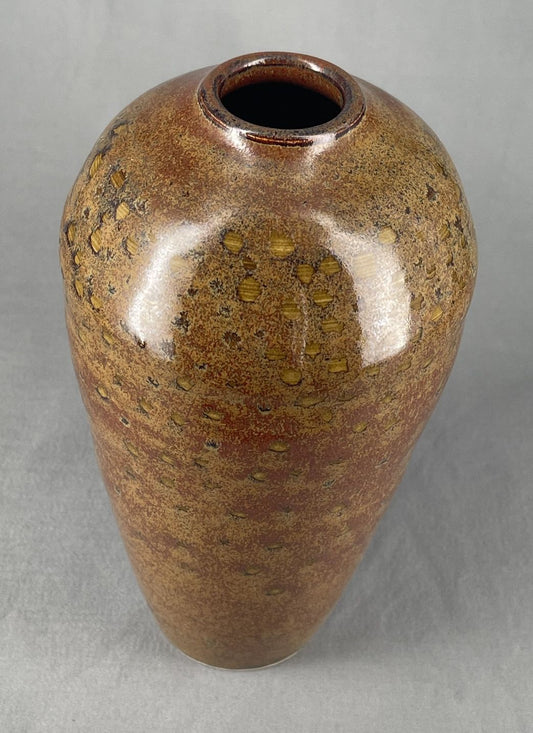 Mottled Brown Glazed Vase